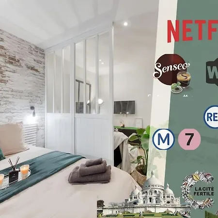 Apartament Studio Brooklyn Green A 10' Du Metro 7 Et Rer E Pantin